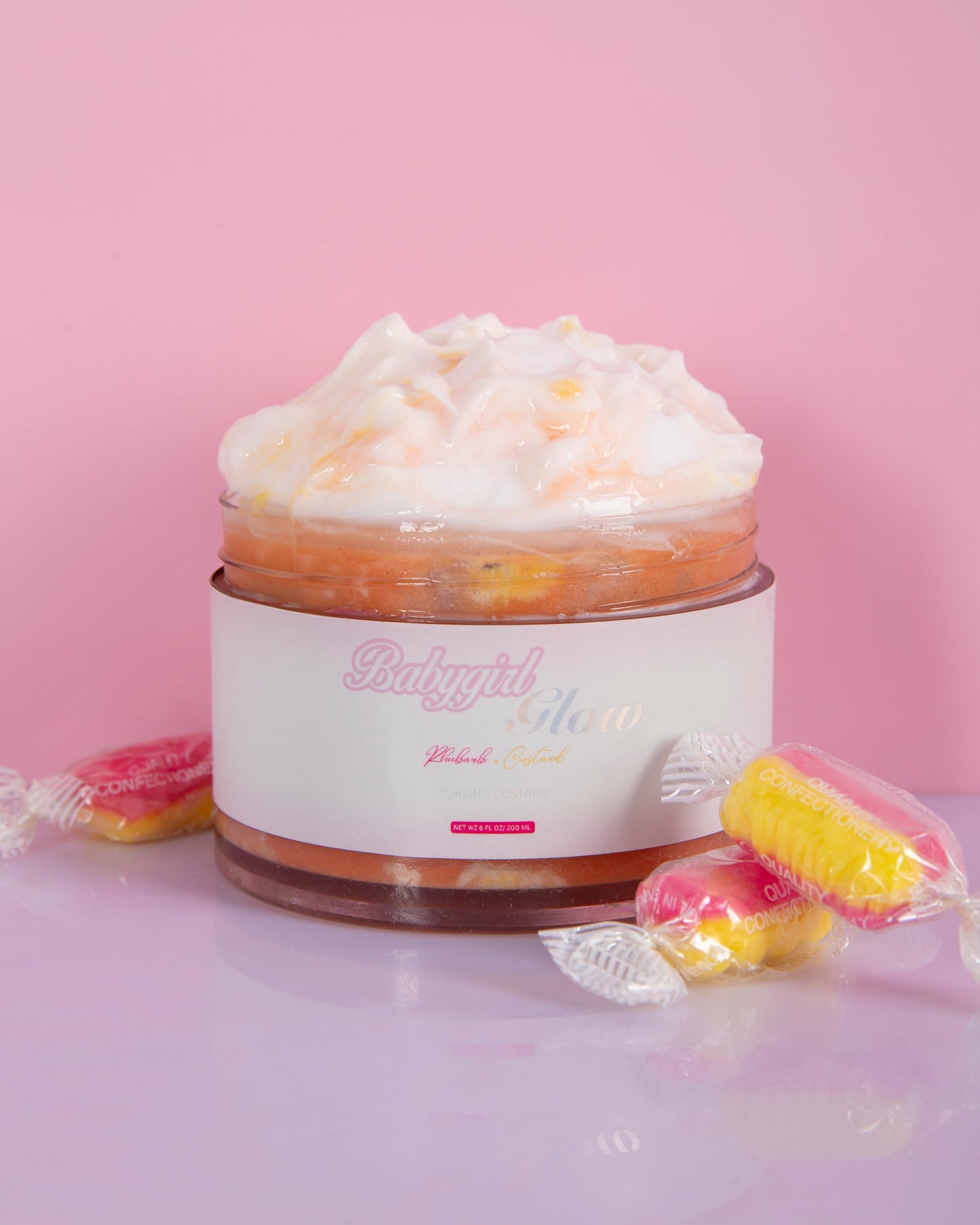 Curling Custard - Rhubarb & Custard